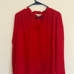 Nanette Lepore Vibrant Red Blouse